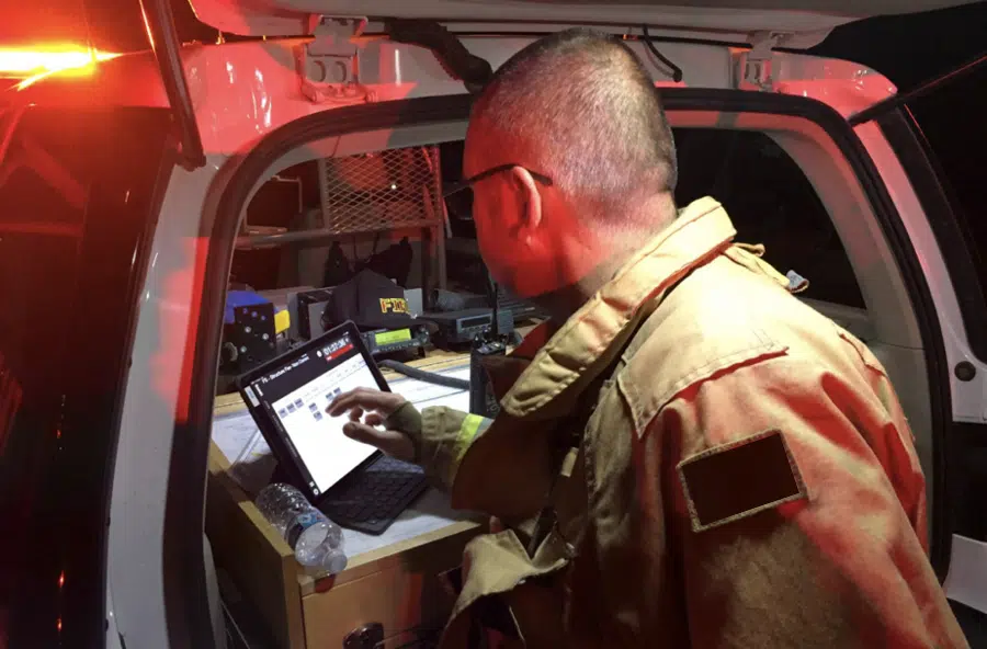 Emergency response on tablet and mobile device
